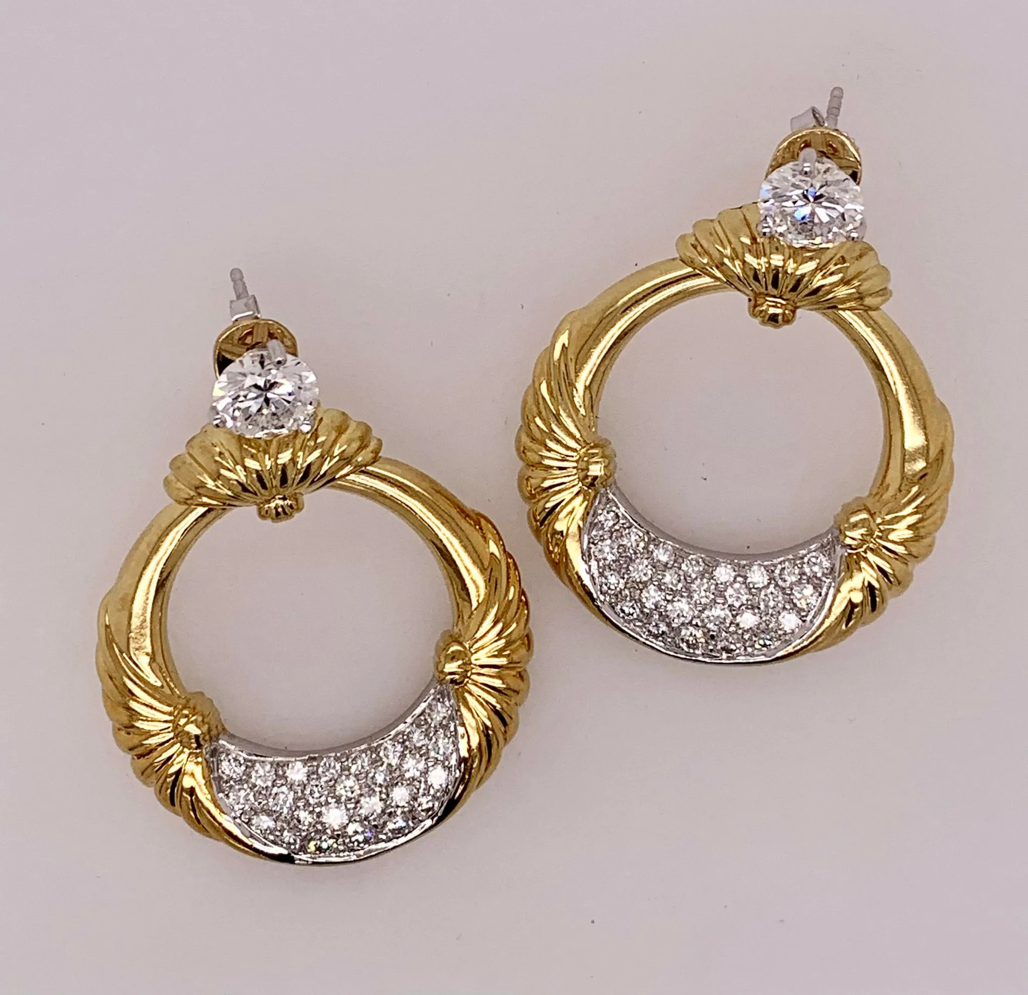 18K Diamond Earring Jackets