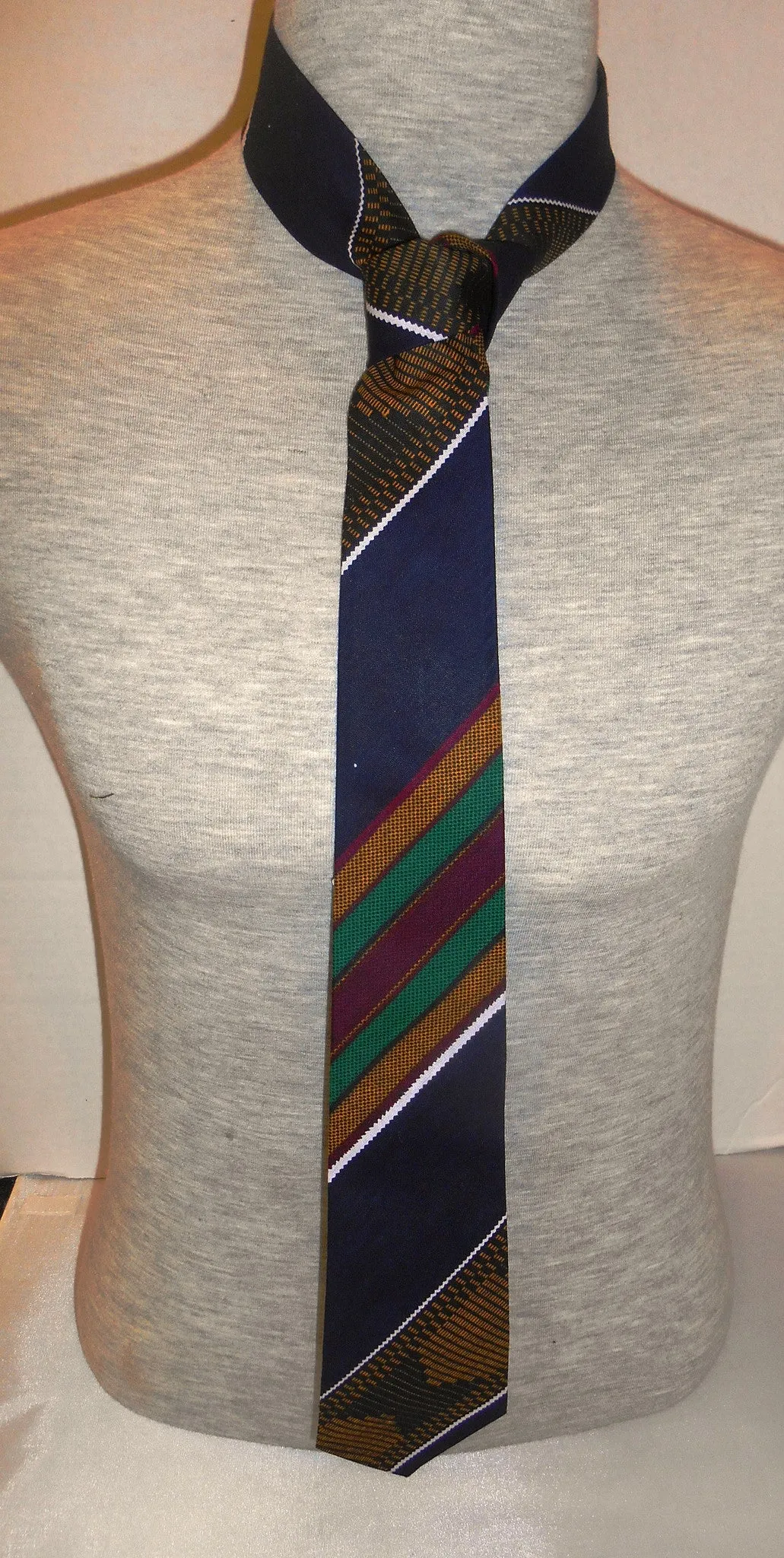 African Kente cloth pattern Men Necktie: Style 4