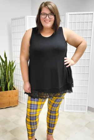 Ashley Black Sleeveless Top