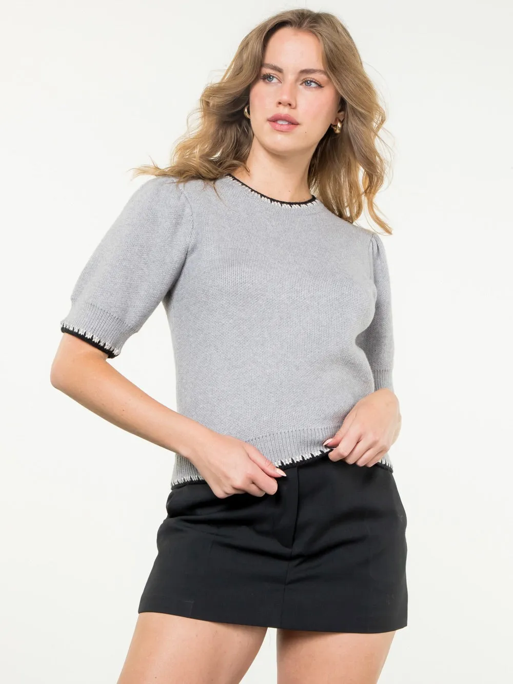 Bella Short Sleeve Sweater