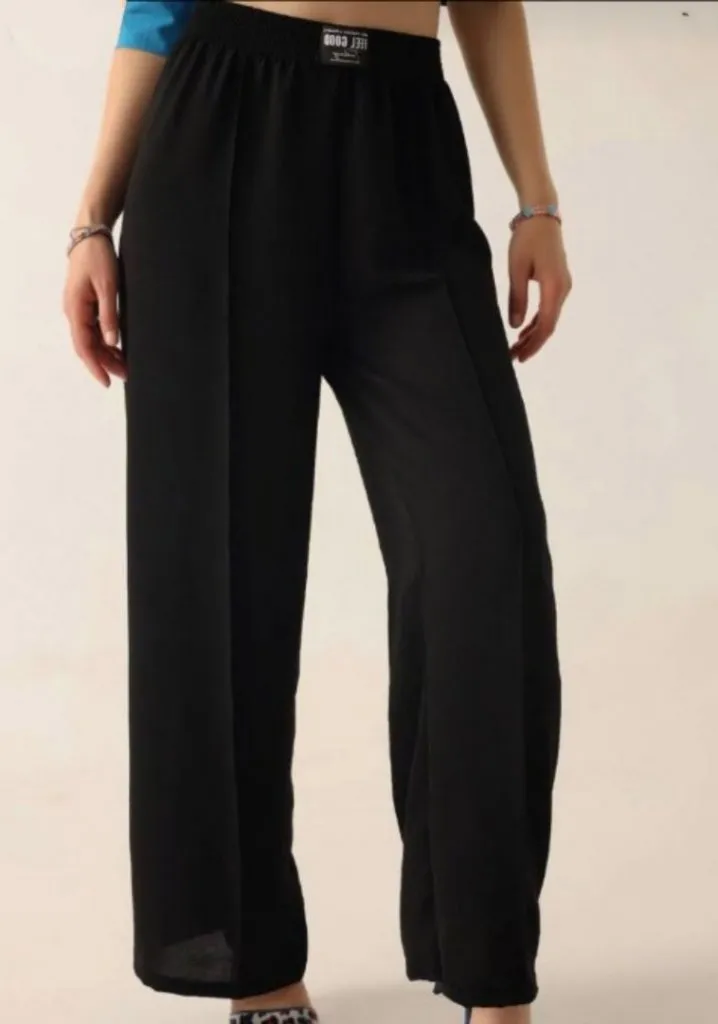 Black Straight Pants