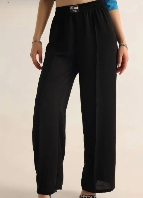 Black Straight Pants