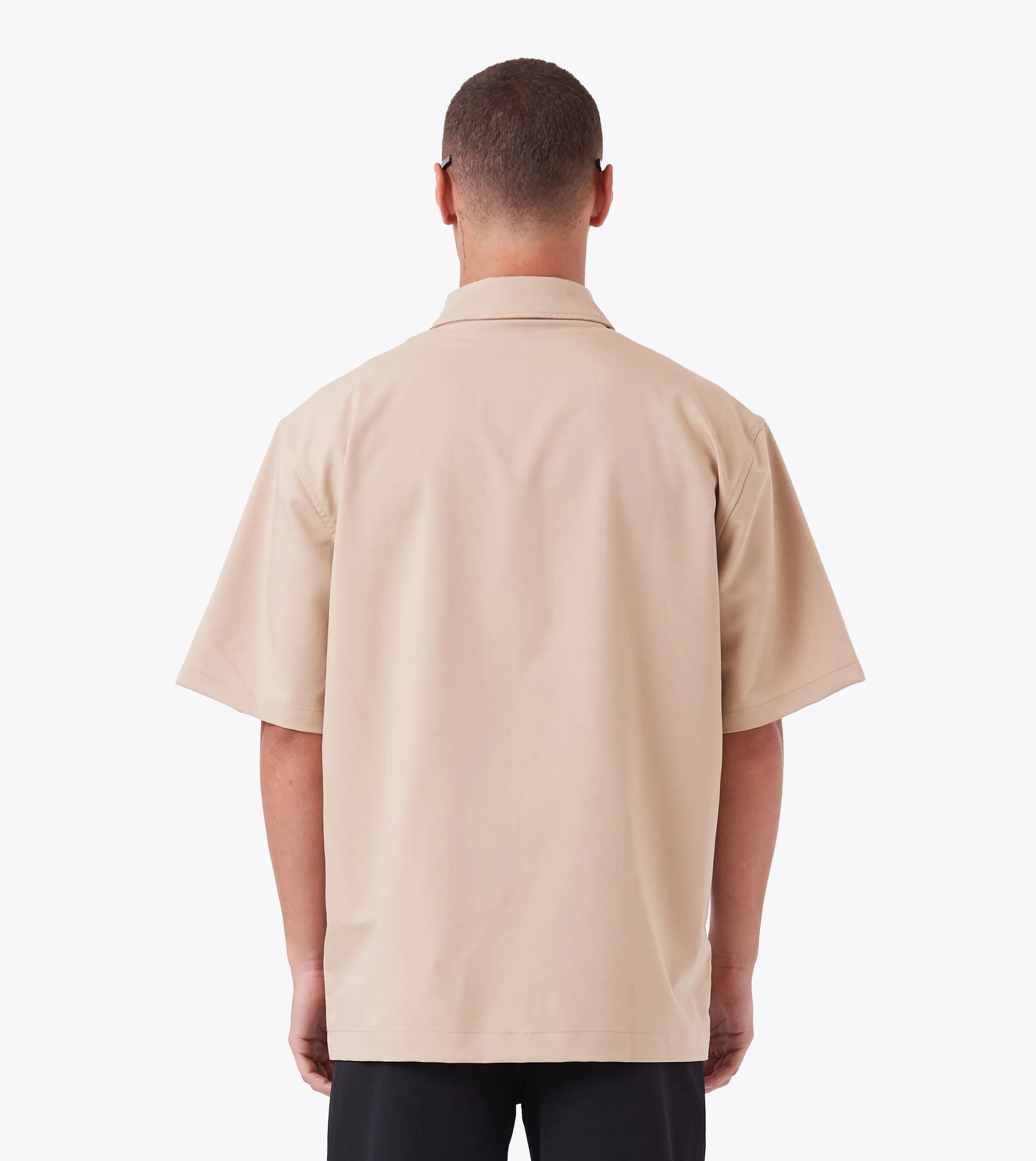 Boxy SS Overshirt Sandstone