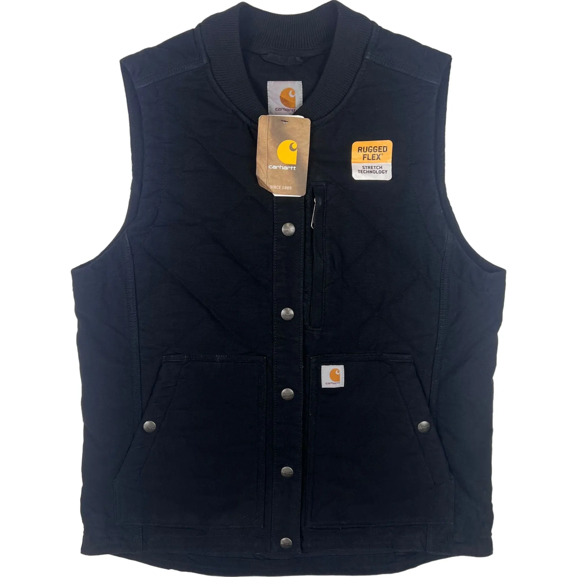 Carhartt Quilted Gilet Vest Jacket Black