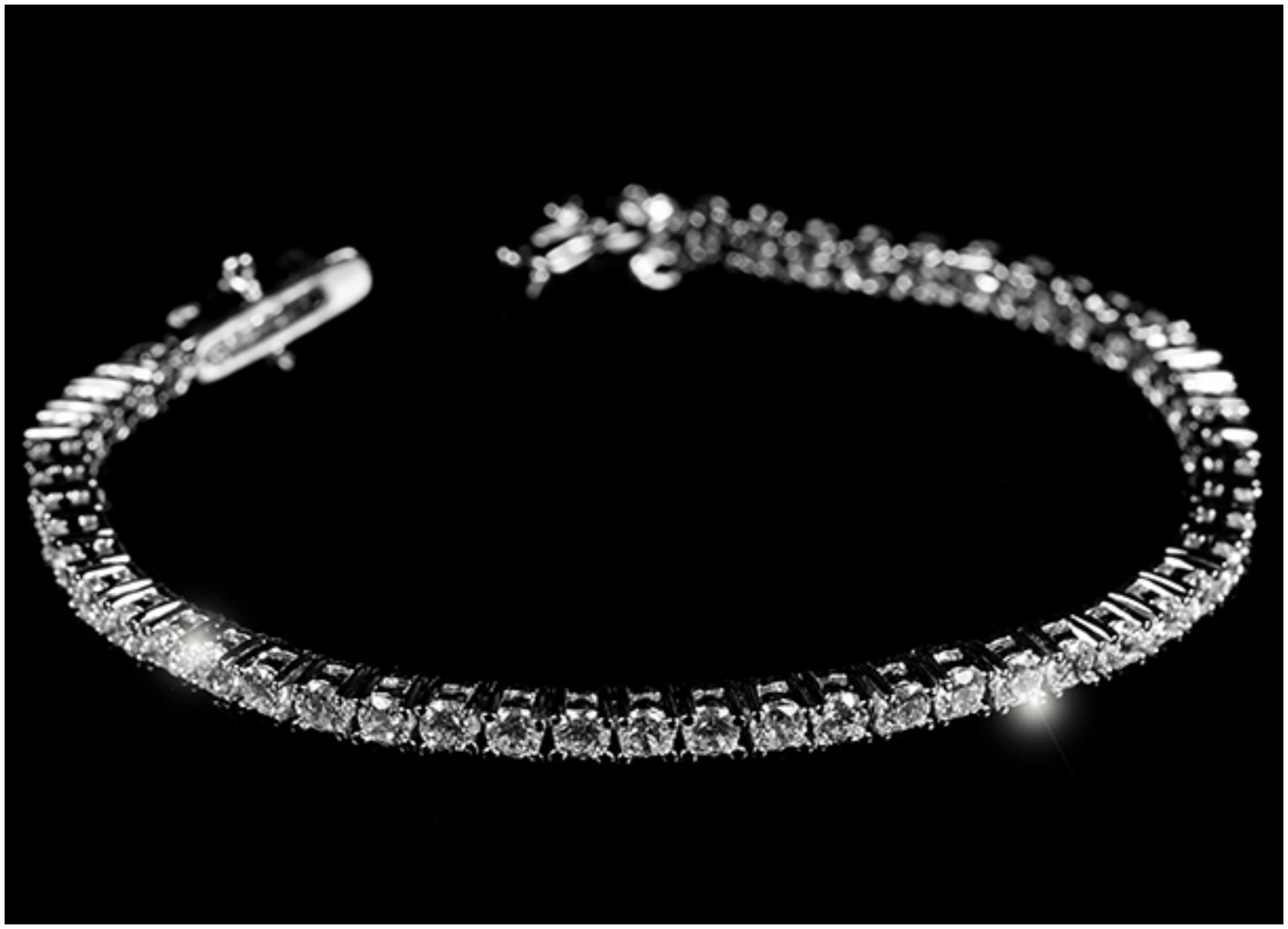 Cassidy Round CZ Silver Tennis Bracelet – 8in | 10ct