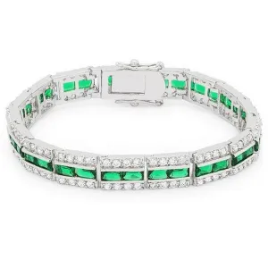 Chante Emerald Radiant Tennis Bracelet - 7.25in | 32ct