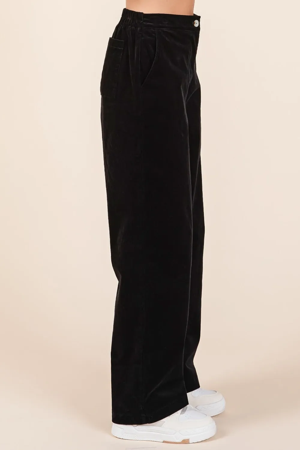 Corduroy Back Elastic Waist Resort Pants