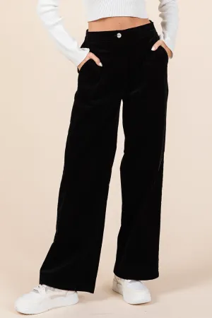 Corduroy Back Elastic Waist Resort Pants