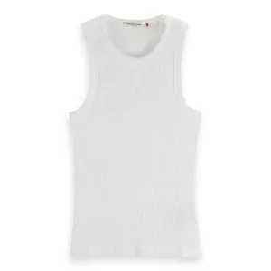 Core Rib Racer Tank White