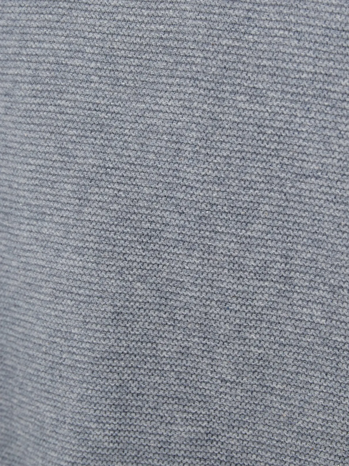 Cotton Knit Jumper - Little - Blue Melange