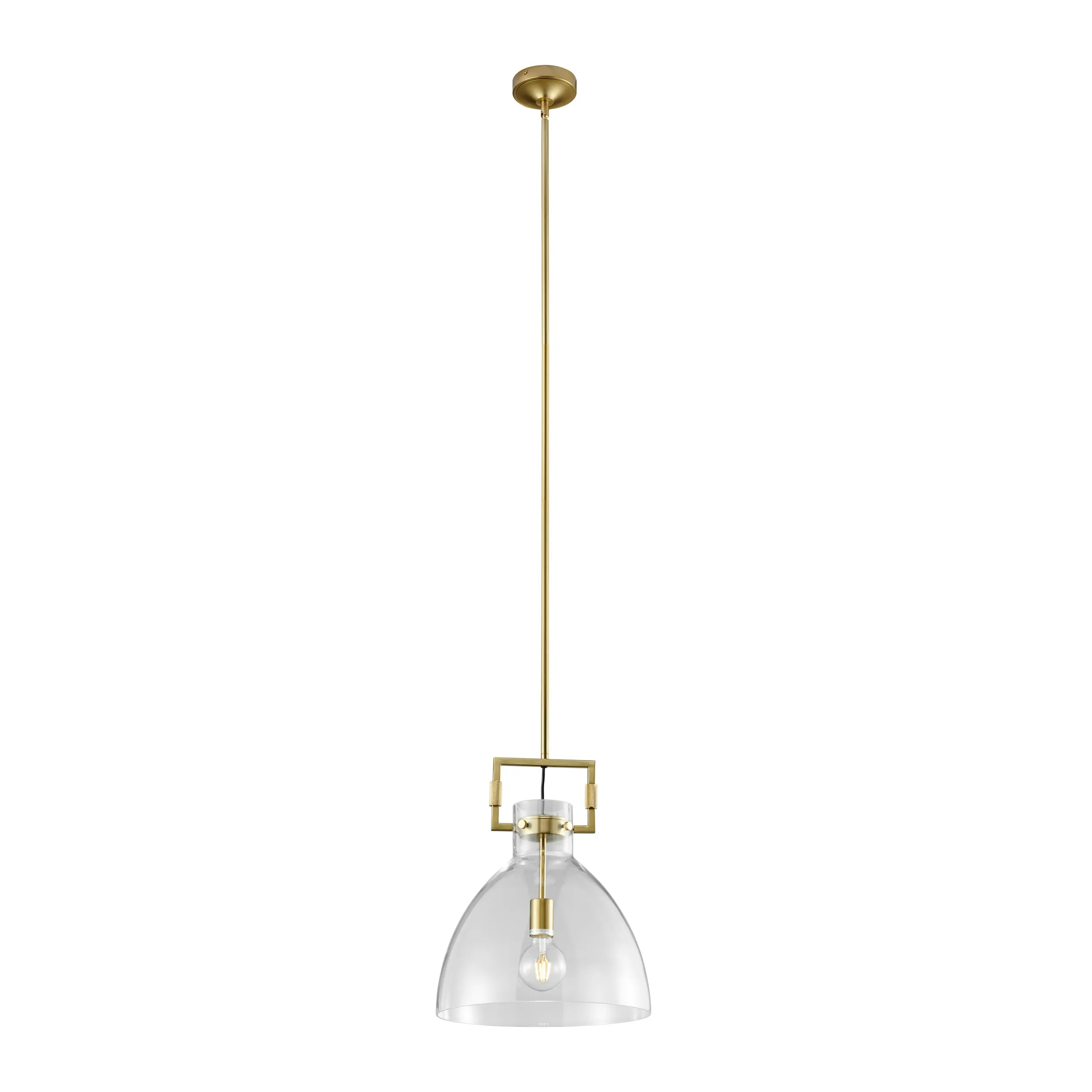 Cronus Crystal & Gold LED 1 Light Pendant