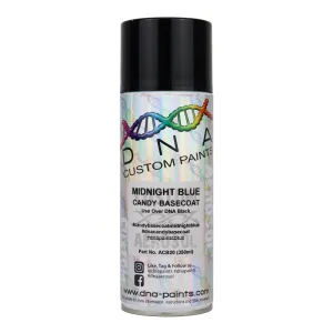 DNA PAINTS Candy Basecoat Spray Paint 350ml Aerosol Candy Midnight Blue