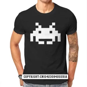 Don't Invade My Space Newest Tshirts Space Invaders Arcade Streetwear T Shirt Classic Mens Tops & Tees Street Top T-Shirts