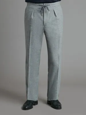 Drawcord Pants - Mid Grey Drago Flannel