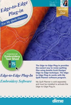 Edge-to-Edge Plug-in for My Quilt Planner™ (Physical Card)