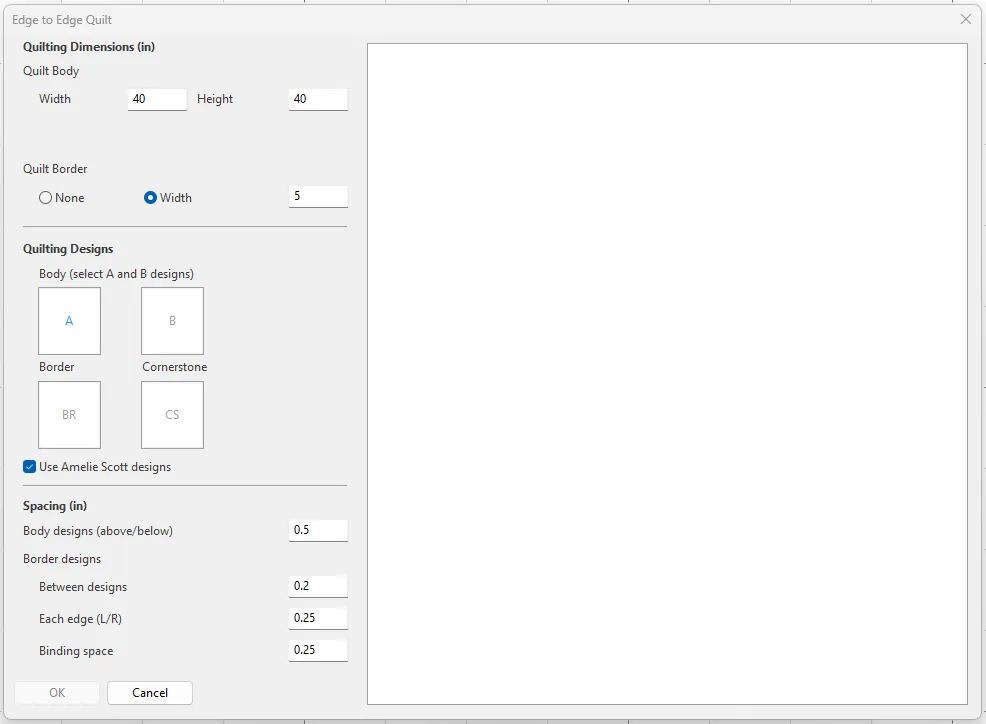 Edge-to-Edge Plug-in for My Quilt Planner™ (Physical Card)