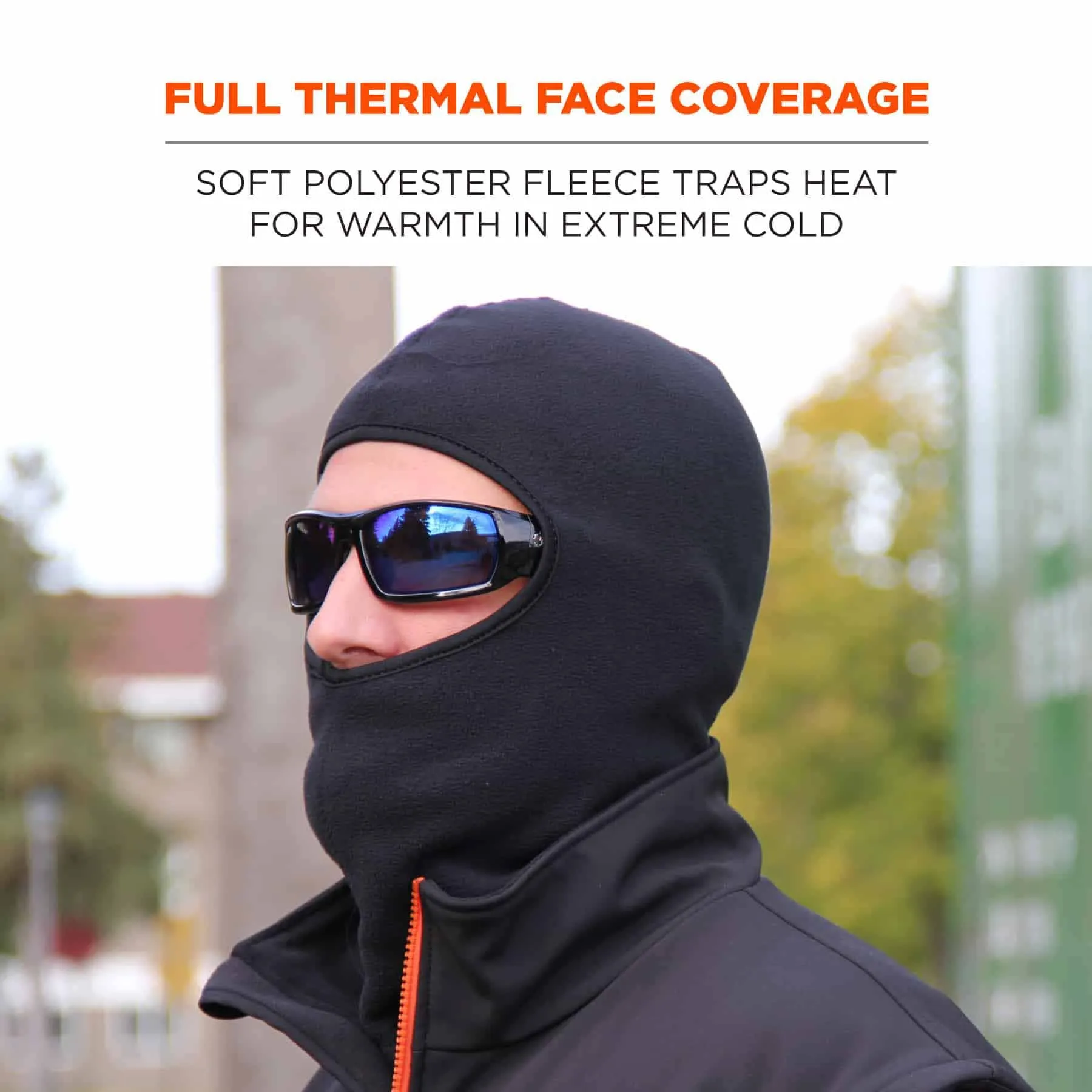 Ergodyne 16893 6893ZI  Black Balaclava   Bump Cap Insert