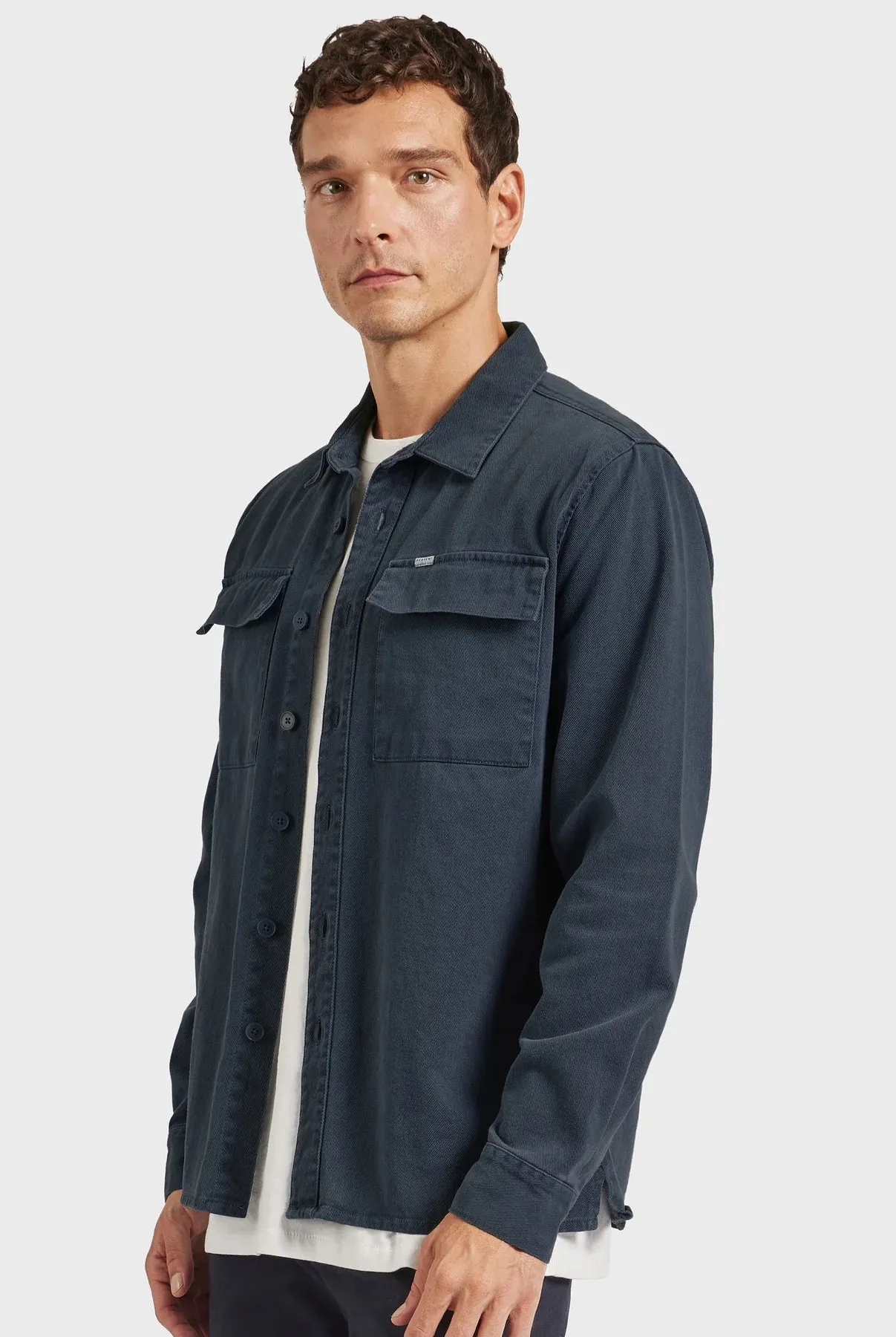 Essential Overshirt in Navy