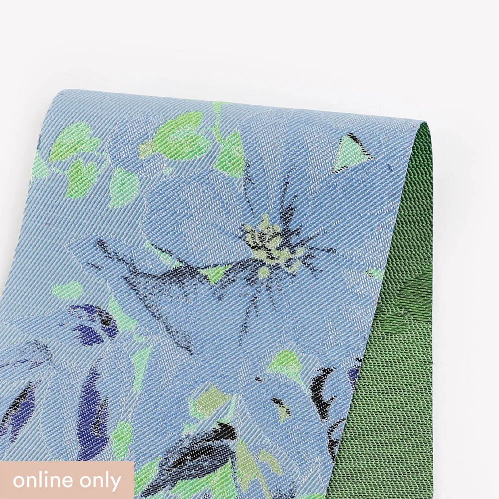 Flax Flower Jacquard - Blue