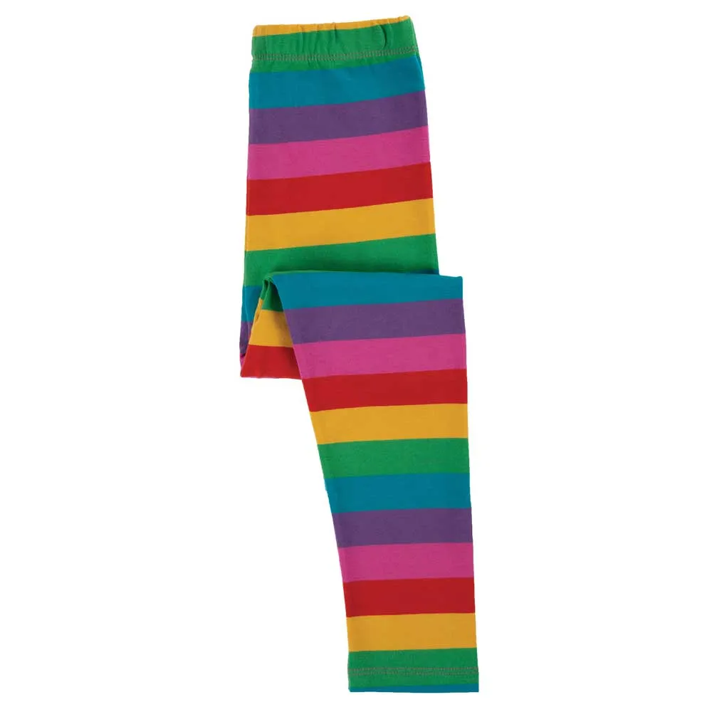 Frugi Foxglove Rainbow Stripe Libby Leggings