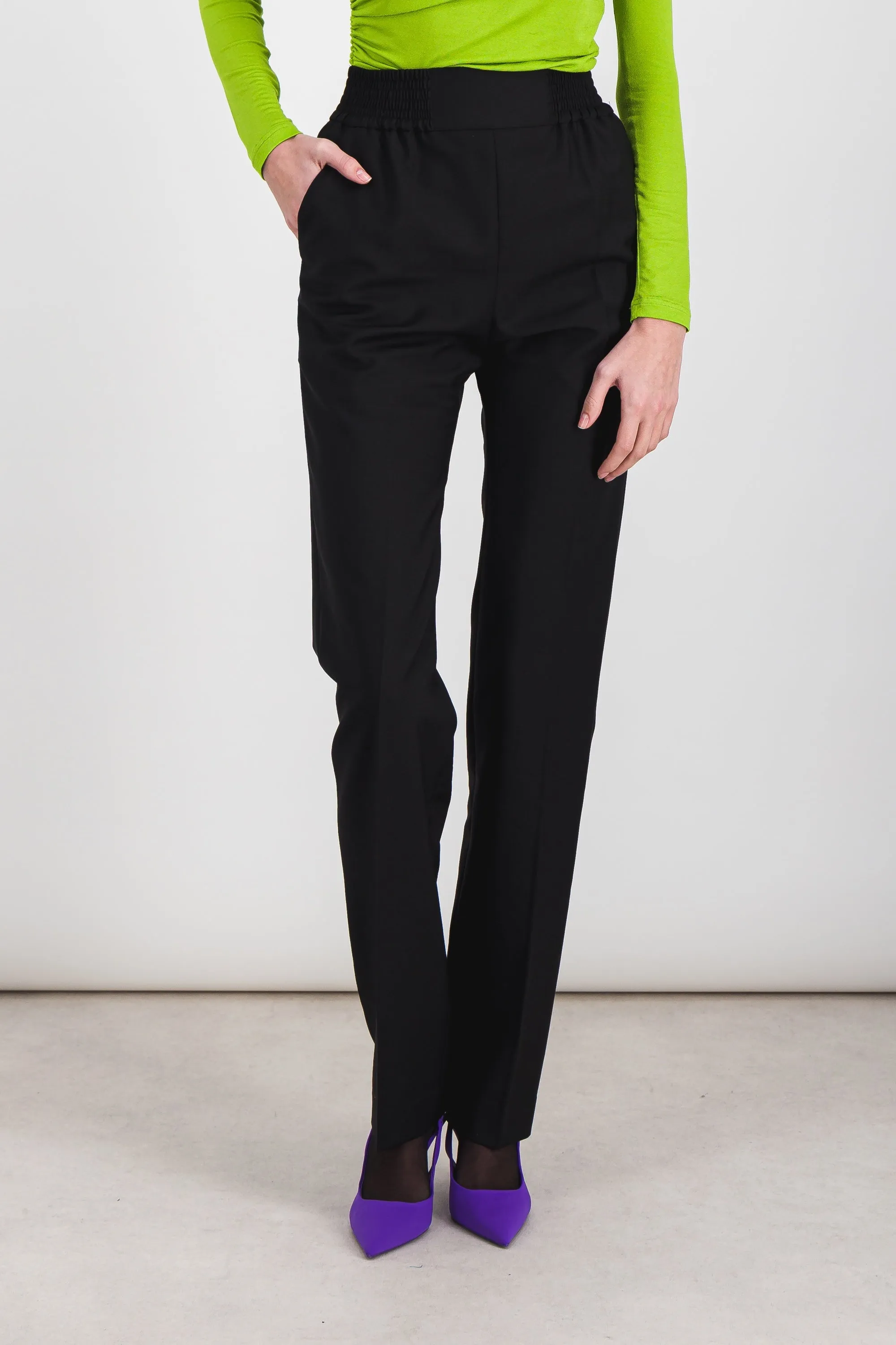 Grain de poudre straight leg tailoring pants