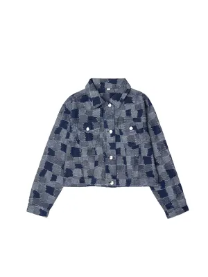 Hemp & Organic Cotton jacquard denim jacket