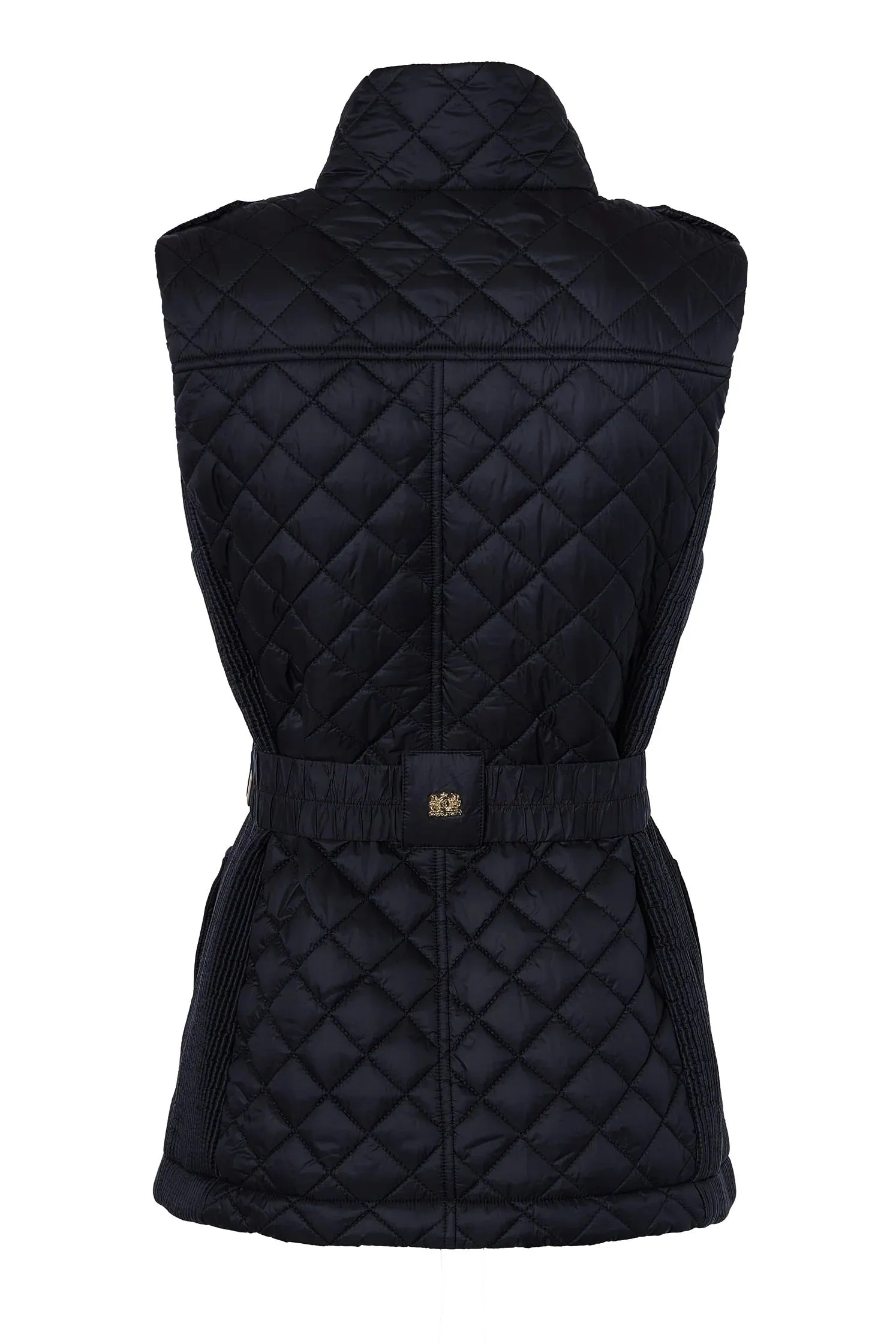 Holland Cooper Juliana Belted Ladies Gilet in Black