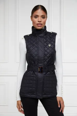 Holland Cooper Juliana Belted Ladies Gilet in Black