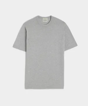 John Smedley Lorca Short Sleeve Knit Shirt in Silver