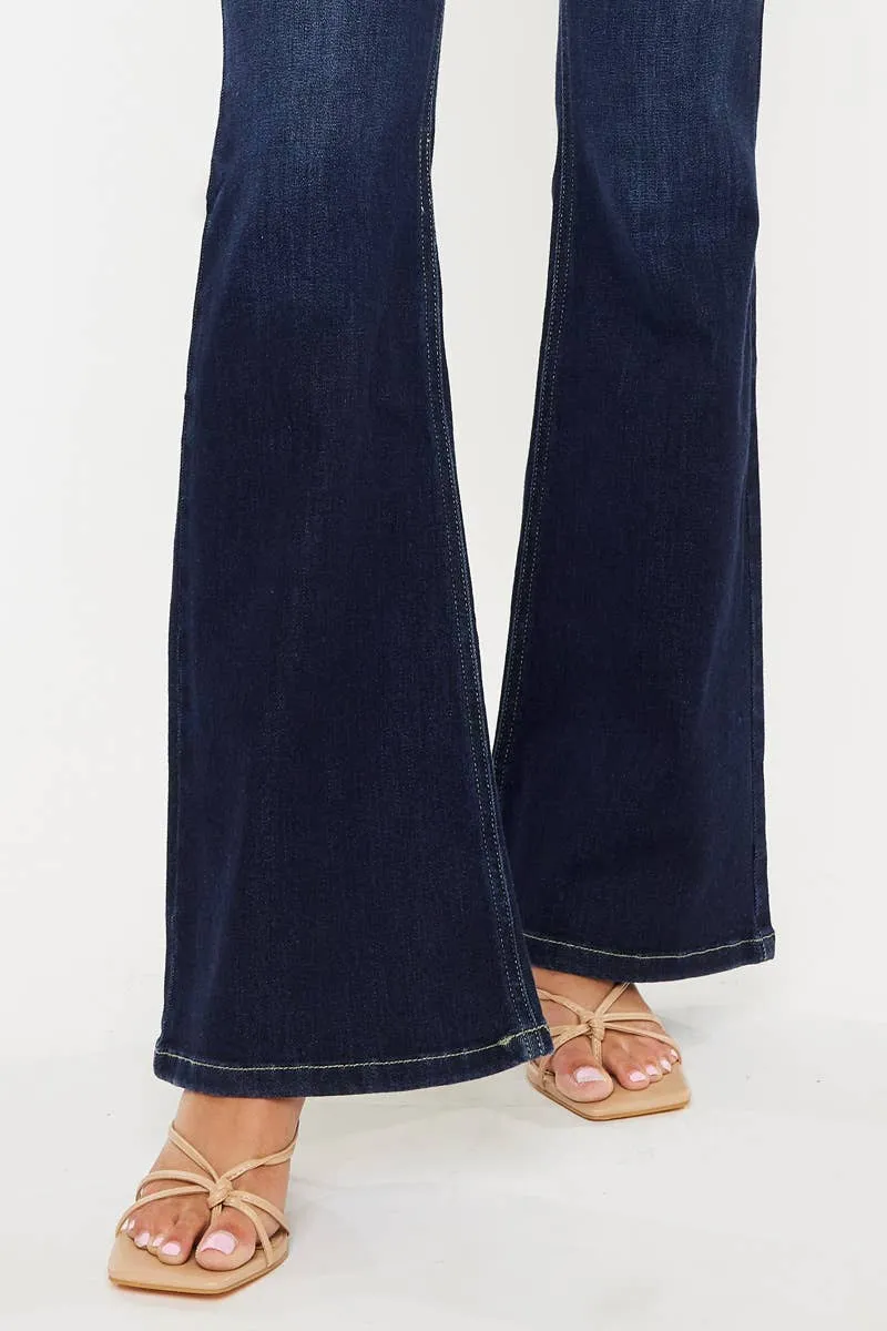 Kancan Dark Wash Flare Jeans