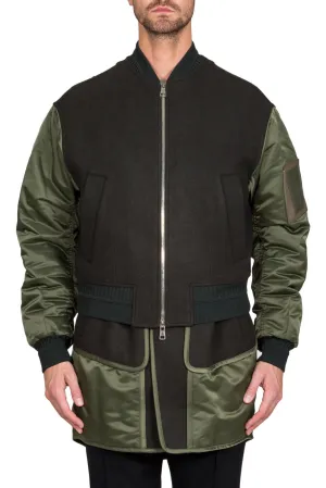 Layered Bomber Jacket