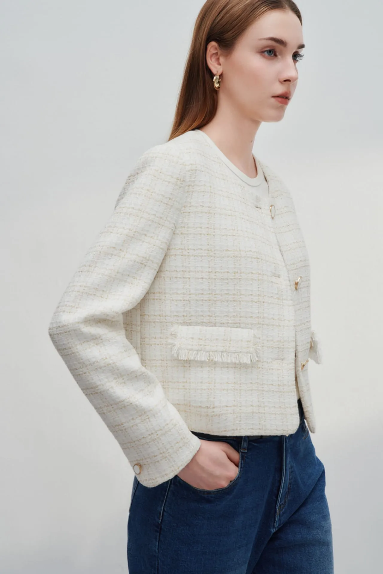 Lurex Tweed Jacket