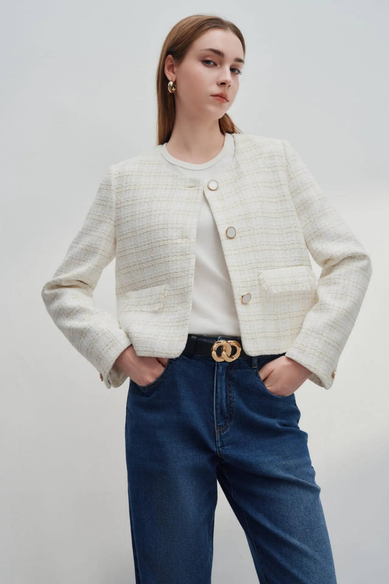 Lurex Tweed Jacket