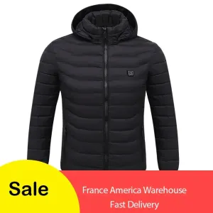 Men's Fleece Waterproof Winter Heated Jackets