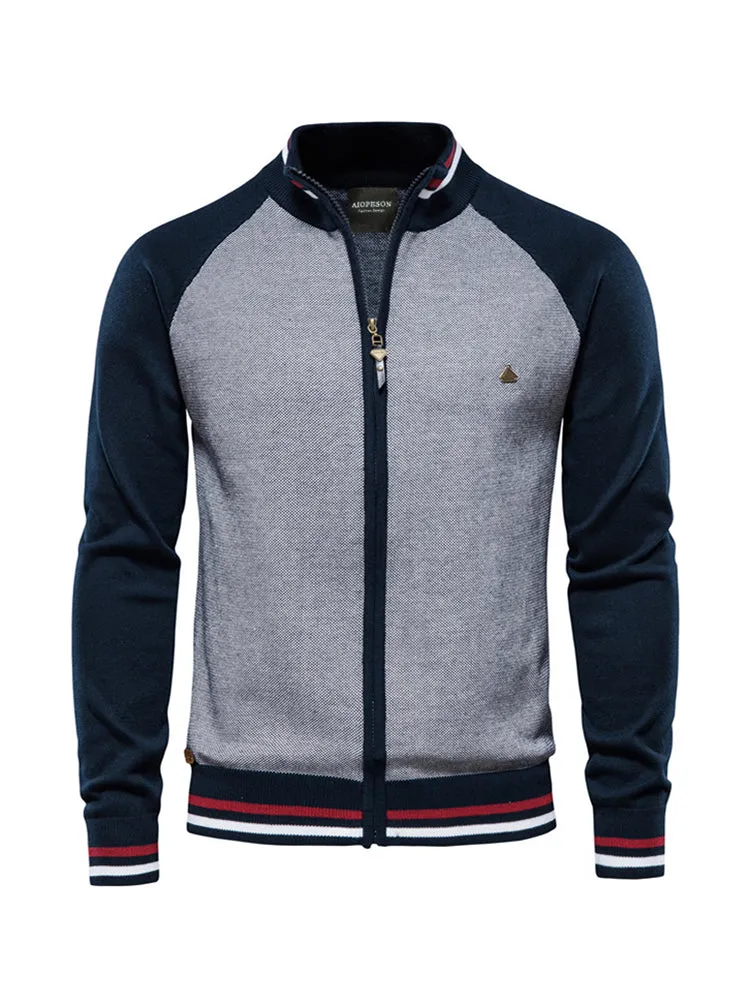 Men's Zip-Up Casual Cardigan Sweater