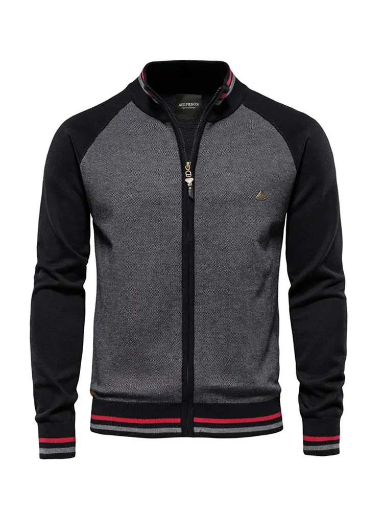 Men's Zip-Up Casual Cardigan Sweater