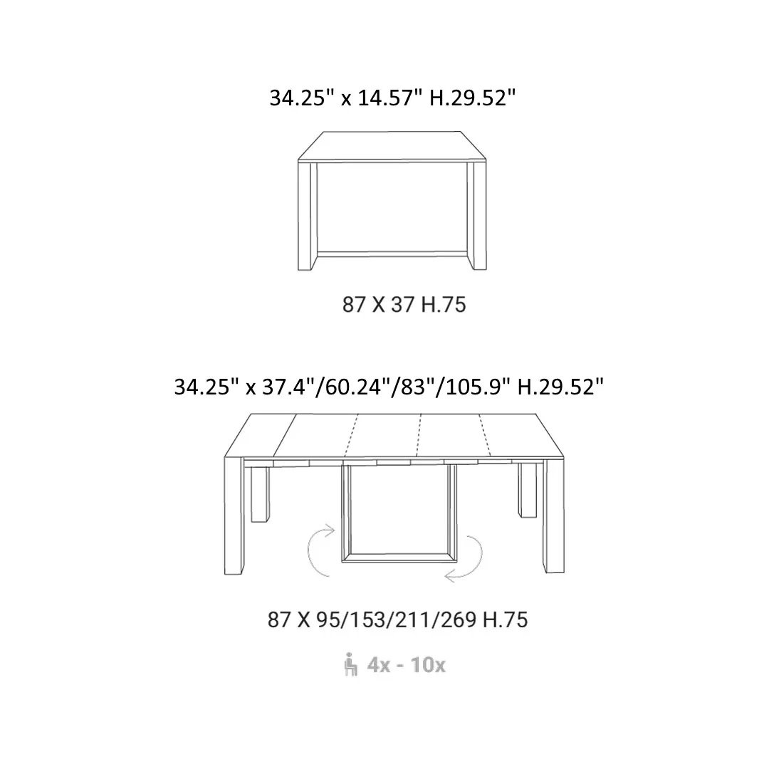 Micro Expandable Console Table