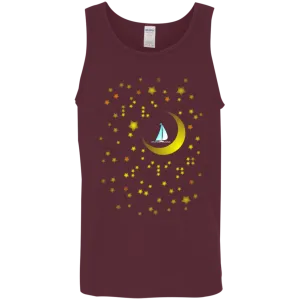 Moon Sailing on G520 Gildan Cotton Tank Top 5.3 oz.