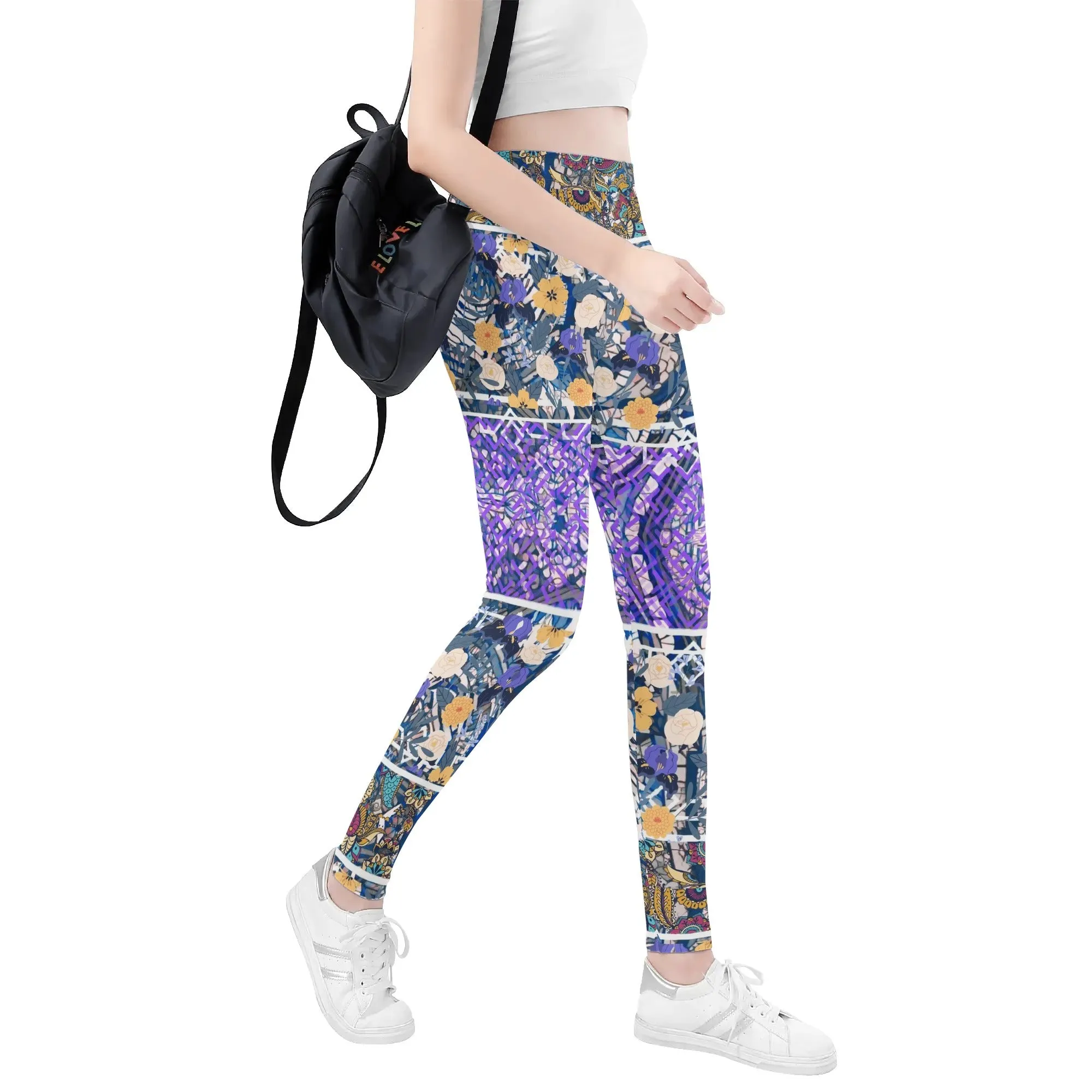 Multi Visual Womens Soft Legging Yoga Pants