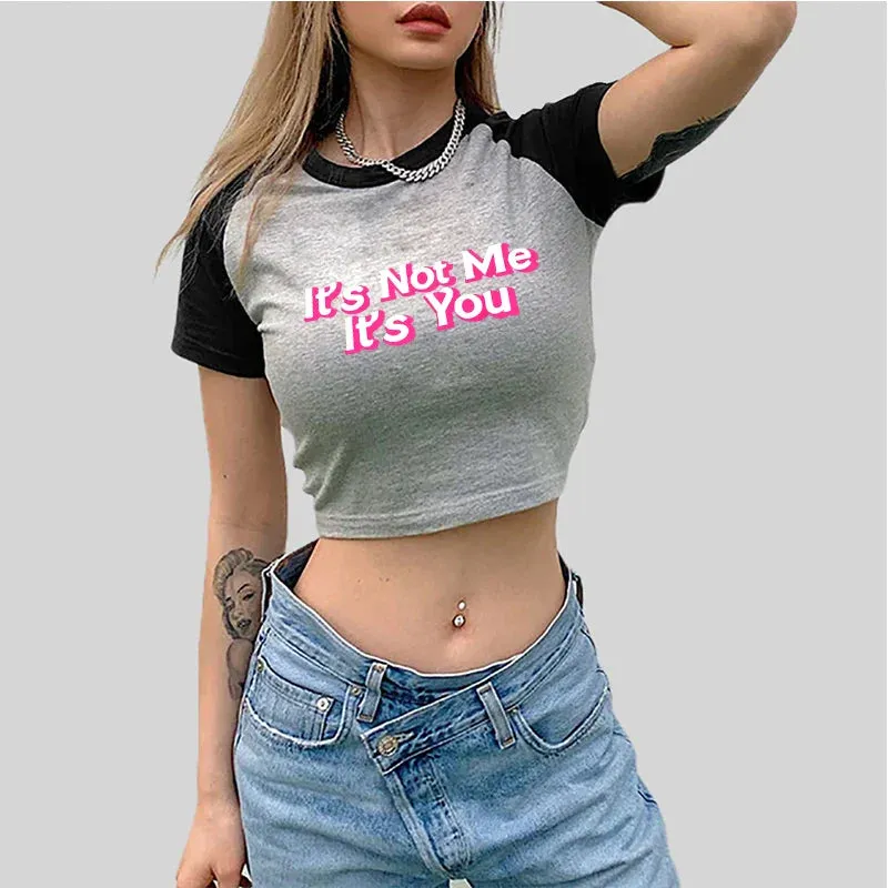 Not Me Not You Custom Crop Top Fairy Grunge Crop Top