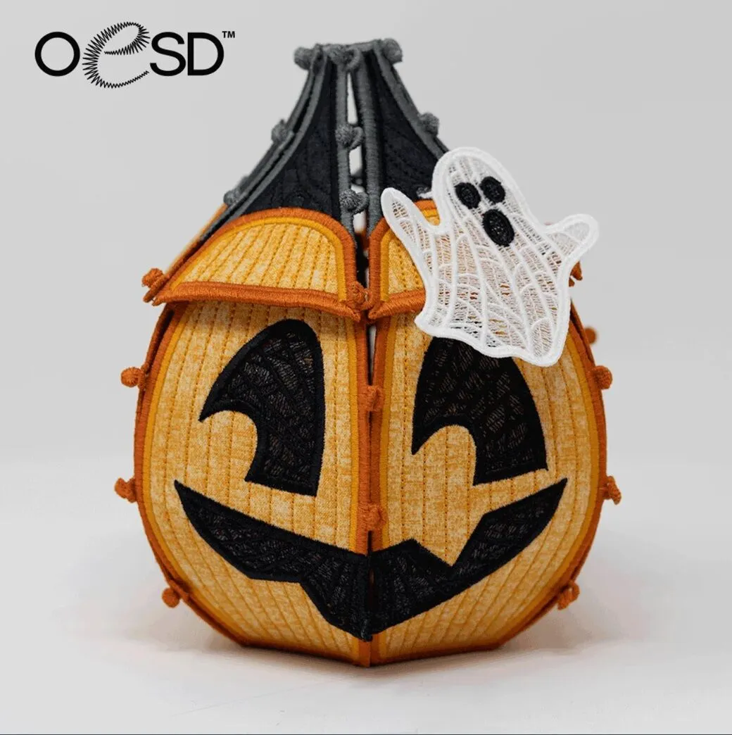 OESD Freestanding Jack-O-Lantern Pumpkin Patch Embroidery Designs