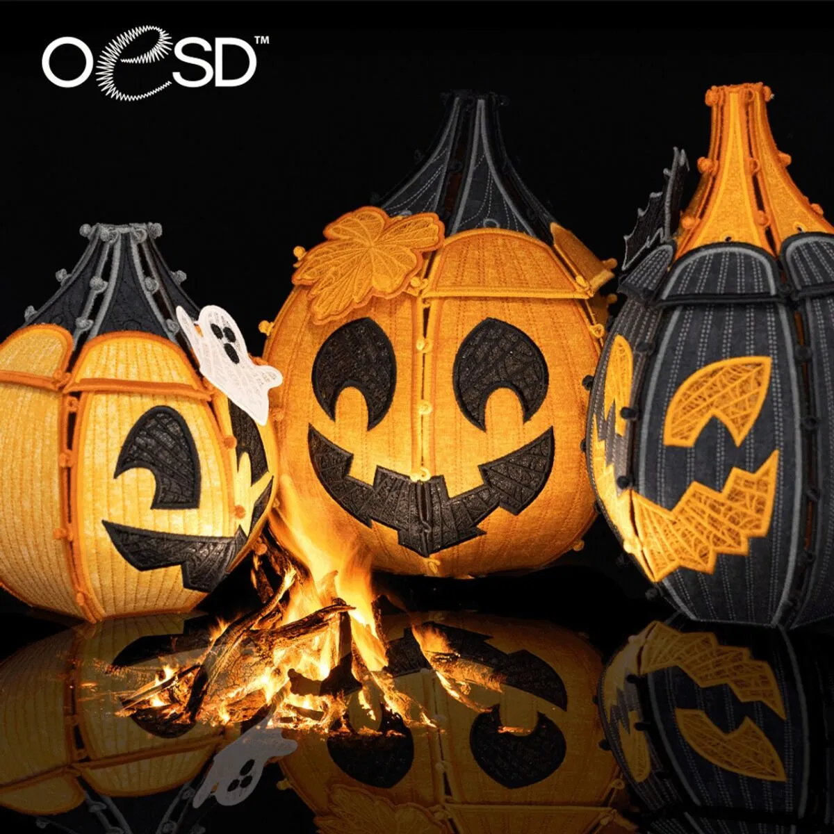 OESD Freestanding Jack-O-Lantern Pumpkin Patch Embroidery Designs