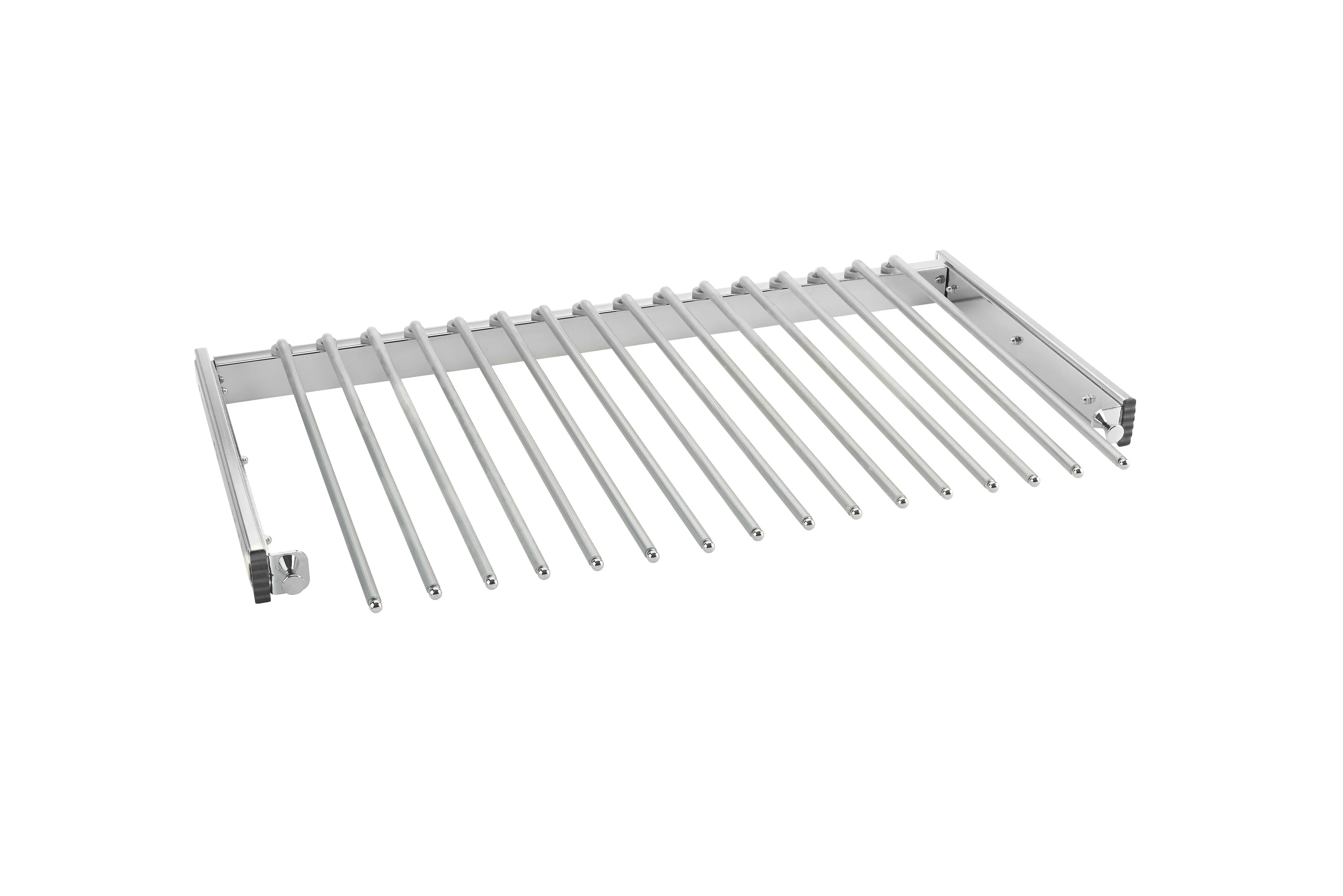 Rev-A-Shelf 30 in Chrome Pullout Pants Rack w/16 pants rods PSC-3014CR