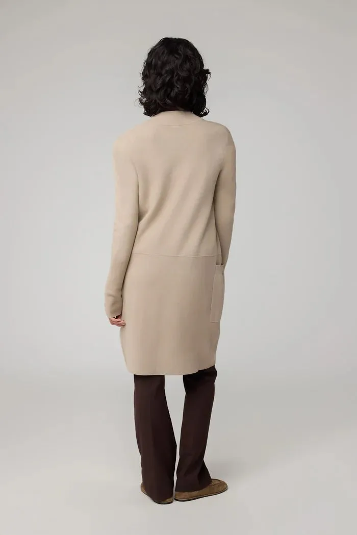 SOIA&KYO BENELA - Mid-Thigh-length Sustainable Coatigan With Lapels