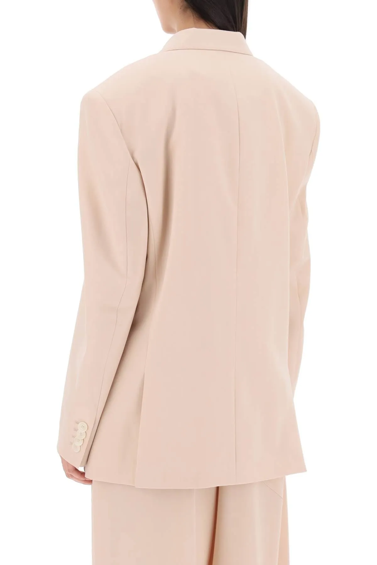 Stella mccartney double-breasted tailoring jacket in light wool