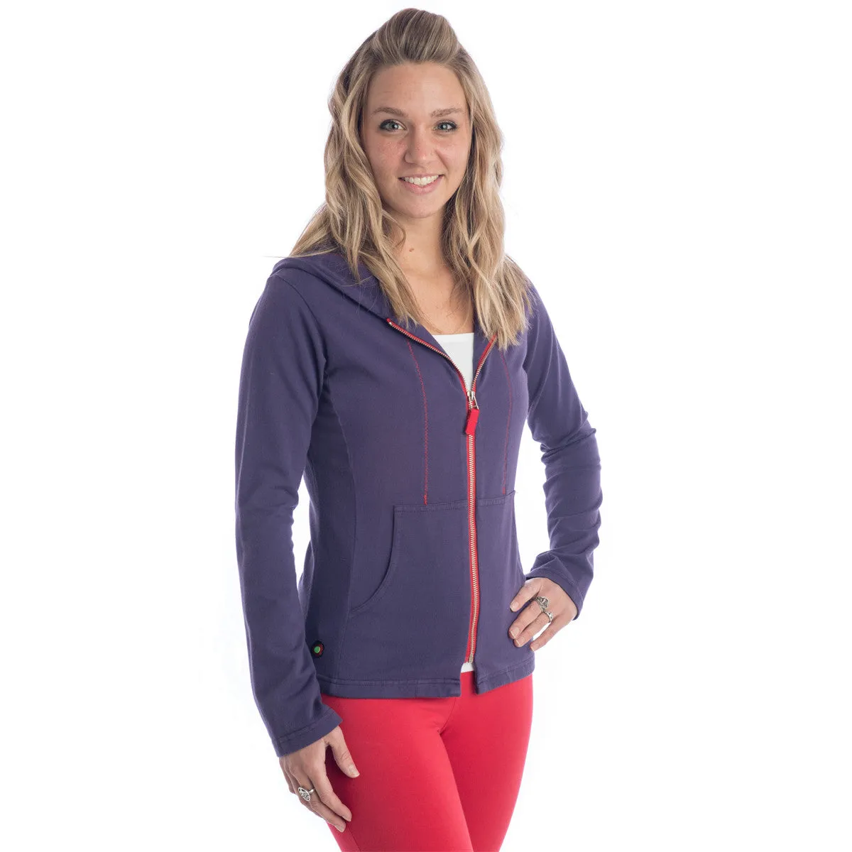 Strength Zippered Hoodie - Grape