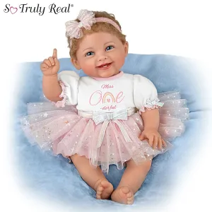 The Ashton-Drake Galleries Little Miss One-derful Collector's Edition Baby Doll by Master Doll Artist Ping Lau with RealTouch® Vinyl Skin, Hand-rooted Hair, Poseable 18.5-inches