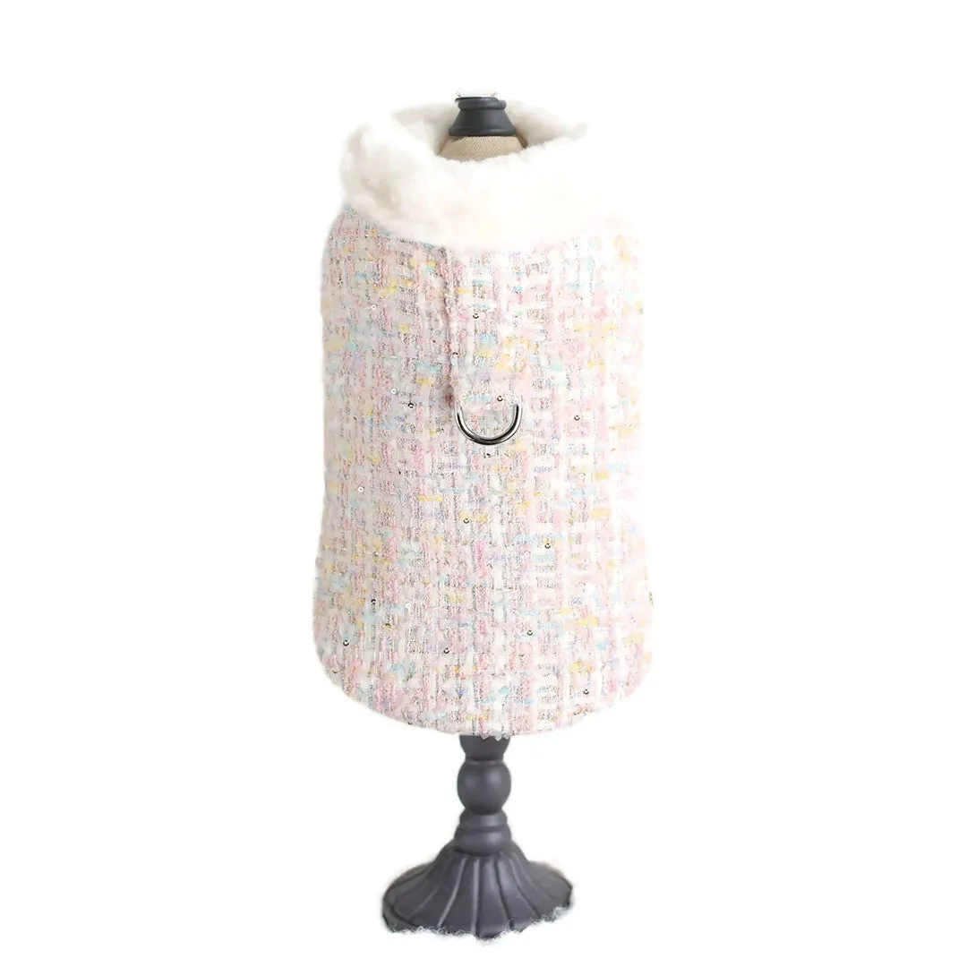 Tweed Dog Coat Candy