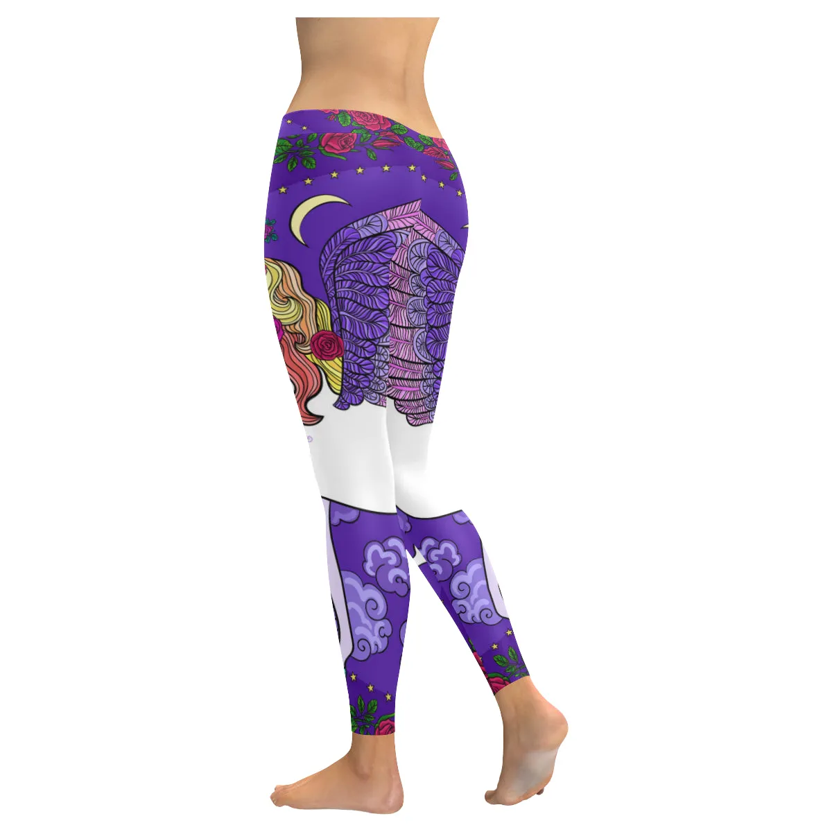 Unicorn (2) Women's Low Rise Leggings (Invisible Stitch)