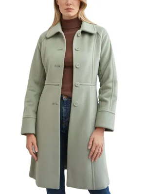 Women's Sage Green Cairn Wool Coat